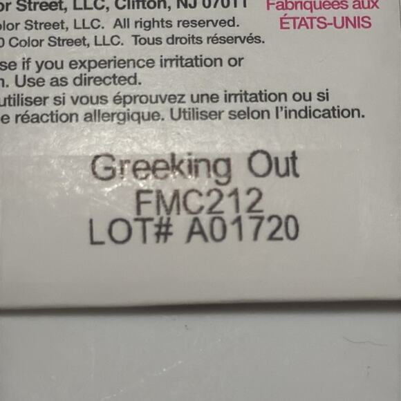 NWT Color Street "Greeking Out" Royal Blue Solid Nail Strips - Picture 4 of 4